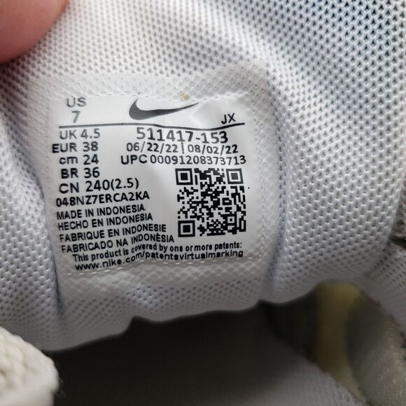 NIKE Air Max Correlate Club Shoes Women's Size 7 White Purple 511417-153 - Picture 8 of 8